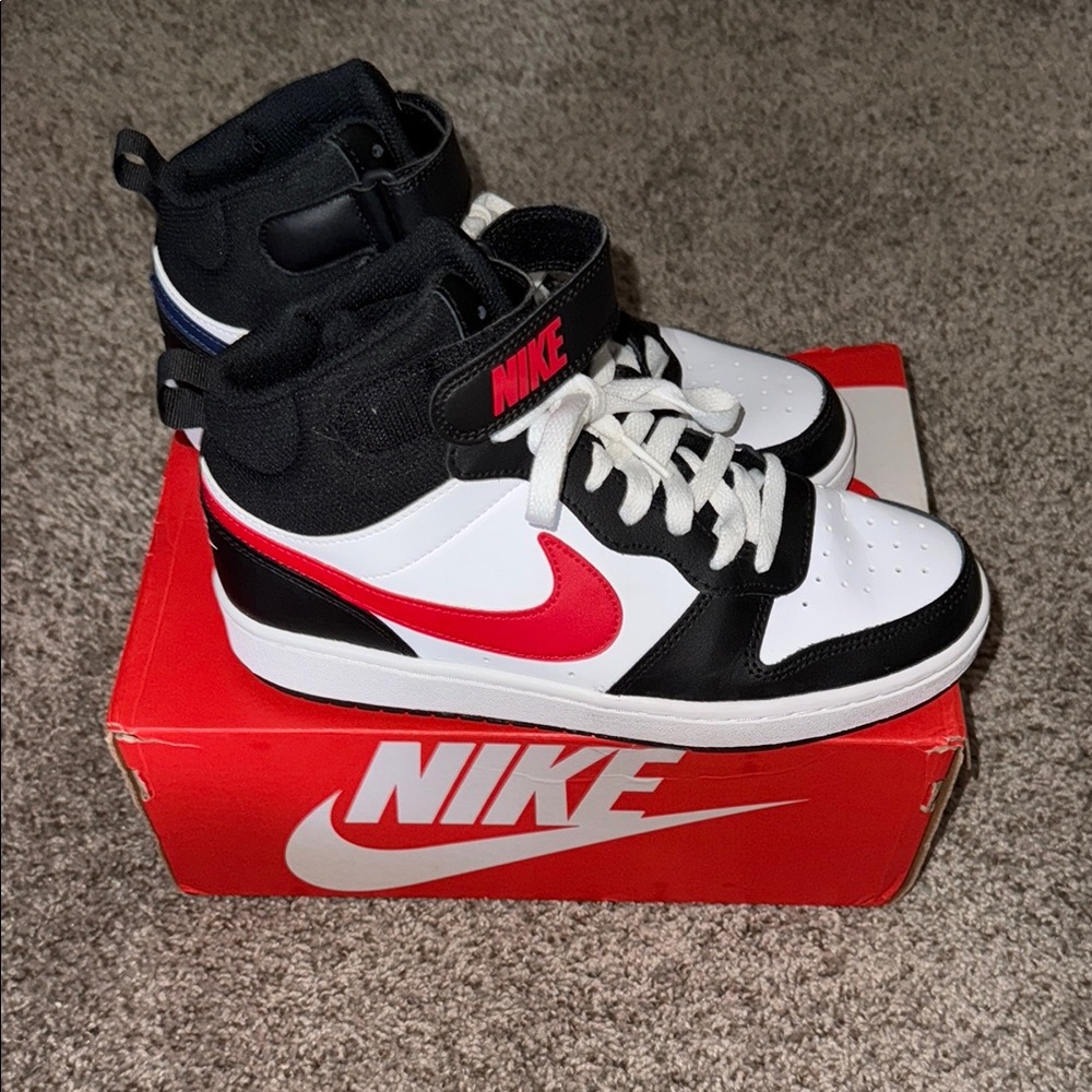 Nike Black and White High-Top Sneakers